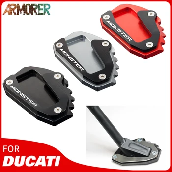 CANAVAR 821 Kickstand Ayak Yan Ayak Uzatma Pad Destek Plakası Motosiklet Aksesuarları Ducati CANAVAR 1200/S 2014 - 2019