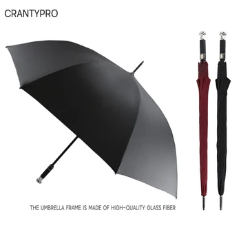 CRANTYPRO Düz Kolu Güneşli Şemsiye UV Koruma Uzun Tasarım Golf güneş şemsiyesi Rüzgar Geçirmez Plaj şemsiyesi Otomatik Açık 1