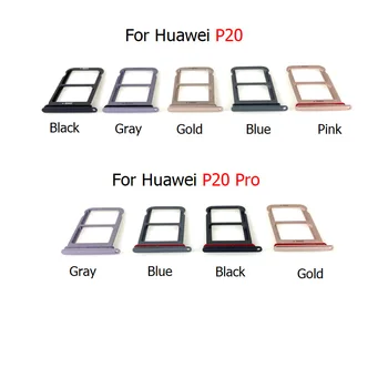 Sim Tepsi Tutucu İçin Huawei P20 Sim Kart Tepsi Yuvası Tutucu Bağlayıcı Konteyner P20 Pro Onarım Parçaları