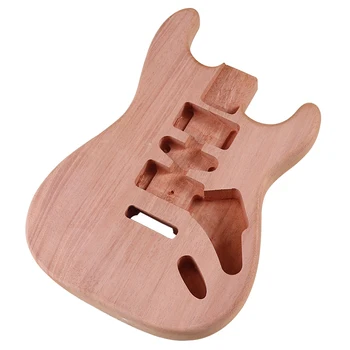 ST Elektro Gitar Vücut Tek Parça Okoume Bitmemiş El İşi 5.7 cm Genişlik Gitar Varil Elektro Gitar Vücut Parçaları