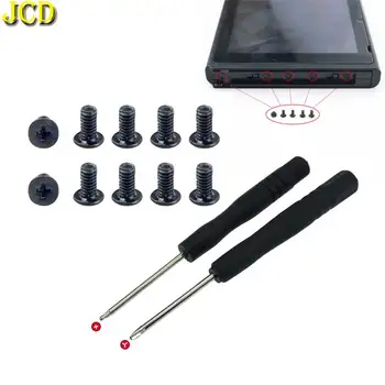 JCD Çapraz Vidalar Değiştirme Nintendo Anahtarı Konsol Ray Sol Sağ Kaydırıcılar Demiryolu Vidalar ve Tornavida Aracı 1