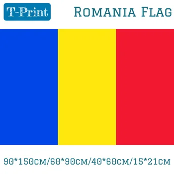 Romanya Ulusal Bayrağı 90*150cm/60*90cm/40 * 60cm / 15 * 21cm Afiş Ulusal Gün Spor toplantısı Hediye Olimpiyat oyunları 1