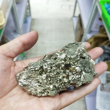 Pirita Doğal Kristal Taş Mineraller Kuvars Kehanet Çakra Enerji şifa taşları