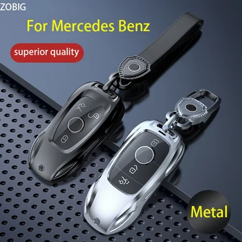 Mercedes-Benz için ZOBIG Premium Çinko Alaşım akıllı anahtar Fob Vaka Anahtarlık ile Bir, C, R E r E r E r E r E r E r E r E r E r E, CLA, CLS, GLA, GLB, GLC, GLE, GLS, G Gl