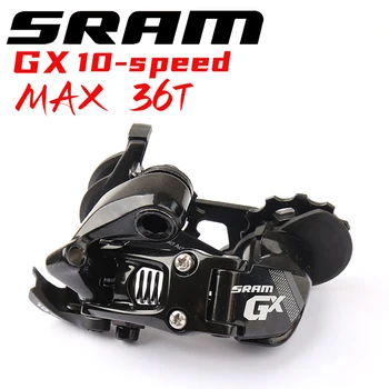 SRAM GX RD 10 Hız MTB Bisiklet Bisiklet Arka Attırıcı Kısa Kafes 1x10 Hız Sadece 36T Max Siyah 1