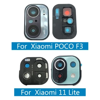 Xiaomi Mi 11 Lite m2101k9ag / Poco F3 / 10 Mi Lite İçin Kapak Çerçeve Tutucu İle yeni Konut Arka Kamera Cam Lens  2
