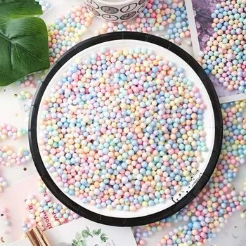 25 g / torba Macaron Renkli Köpük Topu Hediye Kutusu Balçık Dolu parçacıklar hediyeler sürpriz hediye aksesuarları 2021 Düğün Parti Malzemeleri 2