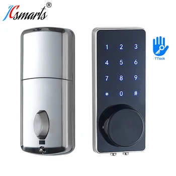 Daireler için akıllı Elektrikli Kilit Güvenli Anahtarsız Bluetooth TTlock Dijital Kapı Kilidi 1