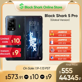 [Stokta] Siyah Köpekbalığı 5 Pro Küresel Sürüm Oyun Telefonu Snapdragon 8 Gen 1 Smartphone 144Hz OLED 120W Hızlı Şarj Cep Telefonu NFC 1