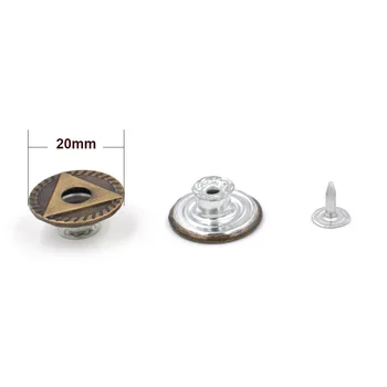 (50 Takım) Satın Düğmesi göndermek Kurulum Aracı Yeni 20mm Kot Düğmeleri Perçin Giyim ve Aksesuarları Dikiş Yamalar 2