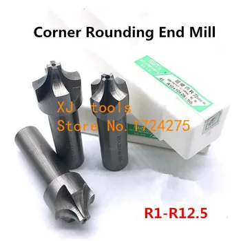 2/4 Flüt R1-R12.5mm HSS Köşe Yuvarlama frezeler, Top burunlu End Mill içbükey Yarıçapı freze kesiciler (R2/R3/R4/R5 / R6 / R7/R8 / R9)
