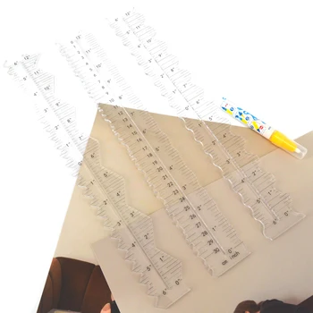 deckle kenar cetvel kağıt yırtılma sanat bileme El Yapımı dekoratif giyotin Aracı DIY Tebrik kartı akrilik paslanmaz çelik Pürüzlü 1