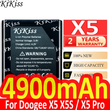 Pil Doogee X5 / X5 Pro X5Pro Akıllı Telefon Pilleri 4900mAh