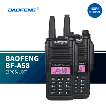 % 100 Orijinal Baofeng bf A58 su geçirmez el radyo verici manifatura su geçirmez 2way radyo ile talkie walkie 
