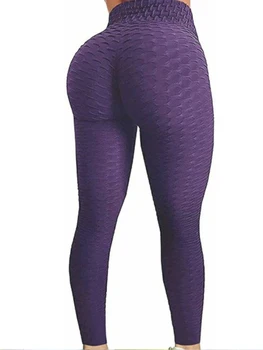 NORMOV 5 Stilleri Sıcak Yoga Pantolon Yüksek Bel Spor Tayt Anti Selülit Tayt Dantelli Spor Spor Push Up Egzersiz Tayt 2