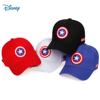 Disney Karikatür Marvel Şapka Kaptan Amerika Çocuk beyzbol şapkası Bebek Erkek Kız Snapback Ayarlanabilir Süper Kahramanlar Çocuklar güneş şapkaları 1