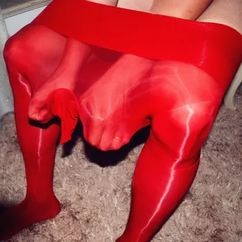 Seksi Erkekler 360 Dikişsiz Çorap Açık Kılıf Çorap Yağ Parlak Parlak Çorap Seksi Sıkı COCKring Külotlu Şeker Renk F18 2