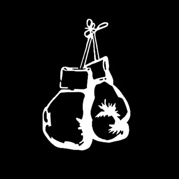 YJZT 9 * 13.5 CM Moda Boxer boks eldiveni Dekor Araba Çıkartmaları Vinil Yüksek Kaliteli Çıkartmaları Aşırı Hareket C12-0801 2