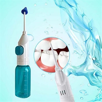 Taşınabilir Oral ve Burun diş duşu Çift Diş Irrigator Akülü Ağız Hijyeni Sulama Temizleyici Diş Burun Temizleme Jet 90ml 1