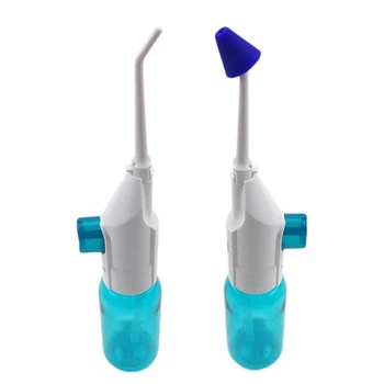 Taşınabilir Oral ve Burun diş duşu Çift Diş Irrigator Akülü Ağız Hijyeni Sulama Temizleyici Diş Burun Temizleme Jet 90ml 2