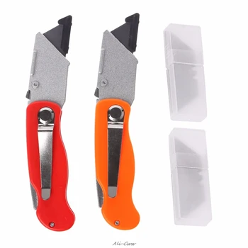 Yedek Bıçaklı Kağıt Plastik Kesim için Pratik Katlanır Maket Bıçağı