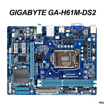 H61M-DS2 Orijinal Anakart Soketi LGA1155 Tel CPU DDR3 16G Çift Kanallı Bellek VGA Arayüzü Anakart Sıcak