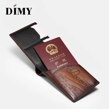 2019 Dimy Pasaport Çantası Deri Bilet Pasaport Tutucu Anti-hırsızlık Fırça Çok fonksiyonlu Büyük Kapasiteli Seyahat Belge Paketi 1