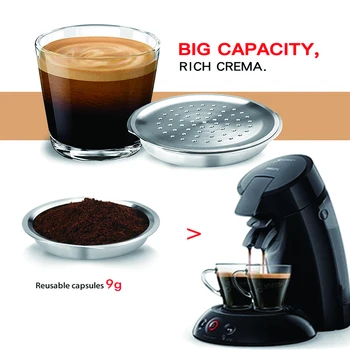 kapsül senseo yeniden kullanılabilir Paslanmaz Çelik Kahve Kapsül kapakları Philips Senseo kahve makinesi Kahve Filtresi ICafilas