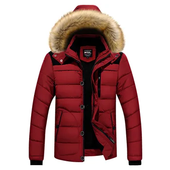 Erkek Kış Ceket-20 Derece Streetwear Palto Yeni Varış Sıcak Kış Ceket Erkekler Kapşonlu Casual Slim Parka 2