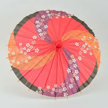 Japon Tarzı Kağıt Şemsiye Mini Dekoratif Şemsiye Dans Prop Düğün Parti Dekor (Rastgele Renk) 2