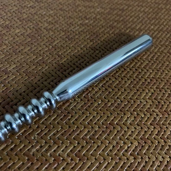 6mm / 8mm / 10mm Metal Üretral Dilatatör Katı Üretral Ses anal tıkaç Pürüzsüz Yüzey Küçük Büyük Boy Üretral Boncuk Sondaj Çubuk 2