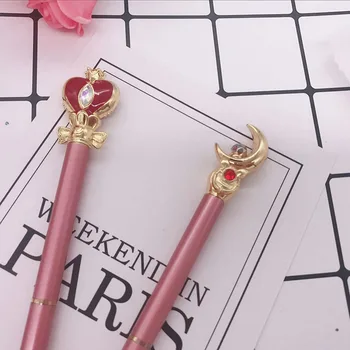 2 adet toptan Sailor moon Spiral Kalp Sopa Çubuk değneklerini tükenmez tükenmez kalem ballpen kırtasiye