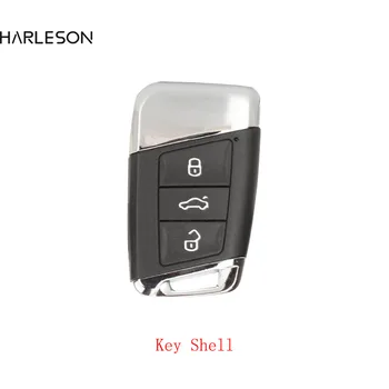 Yedek 3 Düğmeler Akıllı Uzaktan Anahtar Shell Kılıf FOB VW Magotan için Süper A7 Passat B8 2015 -2018 insert ile anahtar 1