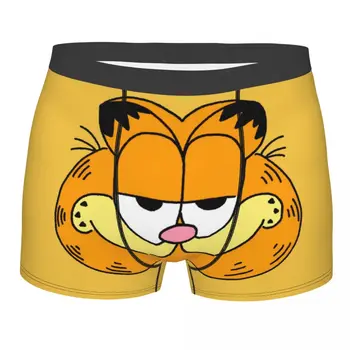 Garfields Kedi Meme baksır şort Erkekler 3D Baskı Erkek Yumuşak Karikatür Komik İç Çamaşırı Külot Külot