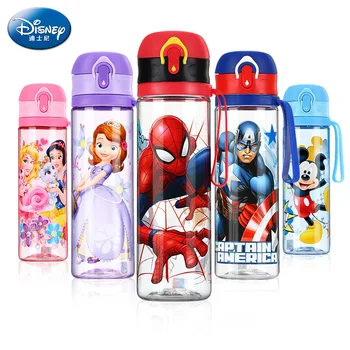 Disney Çocuk Su Şişesi Doğrudan Içme Minnie Mickey Mouse Bardak Yaz Karikatür Besleme Öğrenci Okul Çocuk spor şişesi 2019