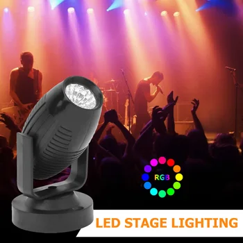 RGB LED Sahne Spot huzmeli far 360 Derece Çok Fonksiyonlu KTV Bar DJ Disko Parti atmosfer ışığı Aksesuarları 1