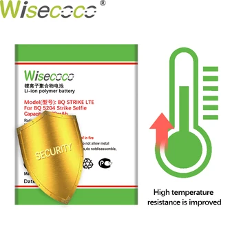WISECOCO 2800mAh BQ-5204 Pil İçin BQ STRİKE LTE BQS 5204 Telefon Yüksek Kalite Pil + Takip Numarası 2