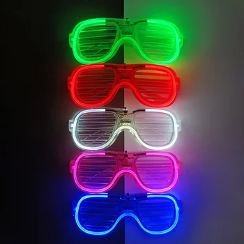 1 Adet Led Glasses6 Renk Gözlük Deklanşör Tonları kızdırma Sopa Led Parti Karanlıkta Glow Malzemeleri İyilik Doğum Günü Neon parti oyuncakları 1