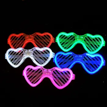 1 Adet Led Glasses6 Renk Gözlük Deklanşör Tonları kızdırma Sopa Led Parti Karanlıkta Glow Malzemeleri İyilik Doğum Günü Neon parti oyuncakları 2