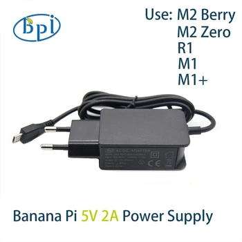 Muz Pİ BPI-M1 / M1 + /R1 / M2 sıfır / M2 Berry 5V2A USB ABD / AB Güç Adaptörü 1
