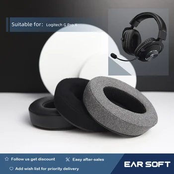 Earsoft Yedek Kulak Yastıkları Yastıkları Logitech G Pro X Kulaklık Kulaklık Kulaklık Kılıfı Kol Aksesuarları 1