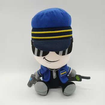 23 cm KOMUTANI peluş oyuncak Sevimli Polis Peluş Kawaii Karikatür Bebek yumuşak doldurulmuş oyuncak Noel doğum günü hediyesi Çocuklar İçin