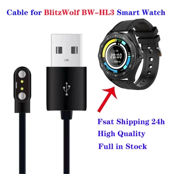 Hızlı kargo 2pin Manyetik Smartwatch şarj ünitesi adaptörü USB şarj kablosu Kablosu BlitzWolf BW-HL3 akıllı saat Aksesuarları 1
