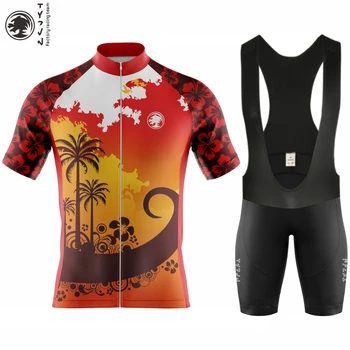 TYZVN Bisiklet Takım Elbise erkek Kısa Kollu Jersey Ciclismo Maillot Hombre Triatlon antrenman kıyafeti Cycliste Giyim Jel Ped Önlük Şort