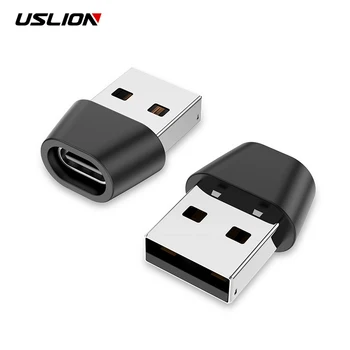 USLION USB OTG Erkek C Tipi dişi adaptör Dönüştürücü USB C Tipi kablo Adaptörü Konektörü PD C Tipi Kablo veri şarj cihazı