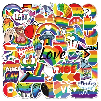 Çıkartmalar Eşcinsel Gurur Estetik Çocuk Oyuncakları Etiket Paketi Kırtasiye Çıkartmaları Graffiti Dizüstü Kaykay Bagaj Gitar Sınıf