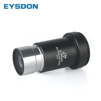 EYSDON 3x Barlow Lens Tamamen Çok Kaplamalı İçin Renksiz 1.25 