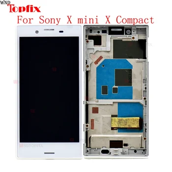 Stokta 4.6 inç LCD Sony Xperia X Mini Için F5321 LCD ekran dokunmatik ekranlı sayısallaştırıcı grup Değiştirme Sony X Kompakt LCD