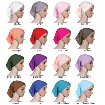 Müslüman Abayas Kadınlar İçin başörtüsü Hicap Müslüman İslam Eşarp Eşarp Türban Başörtüsü Underscarf Kapaklar Başörtüsü Başörtüsü